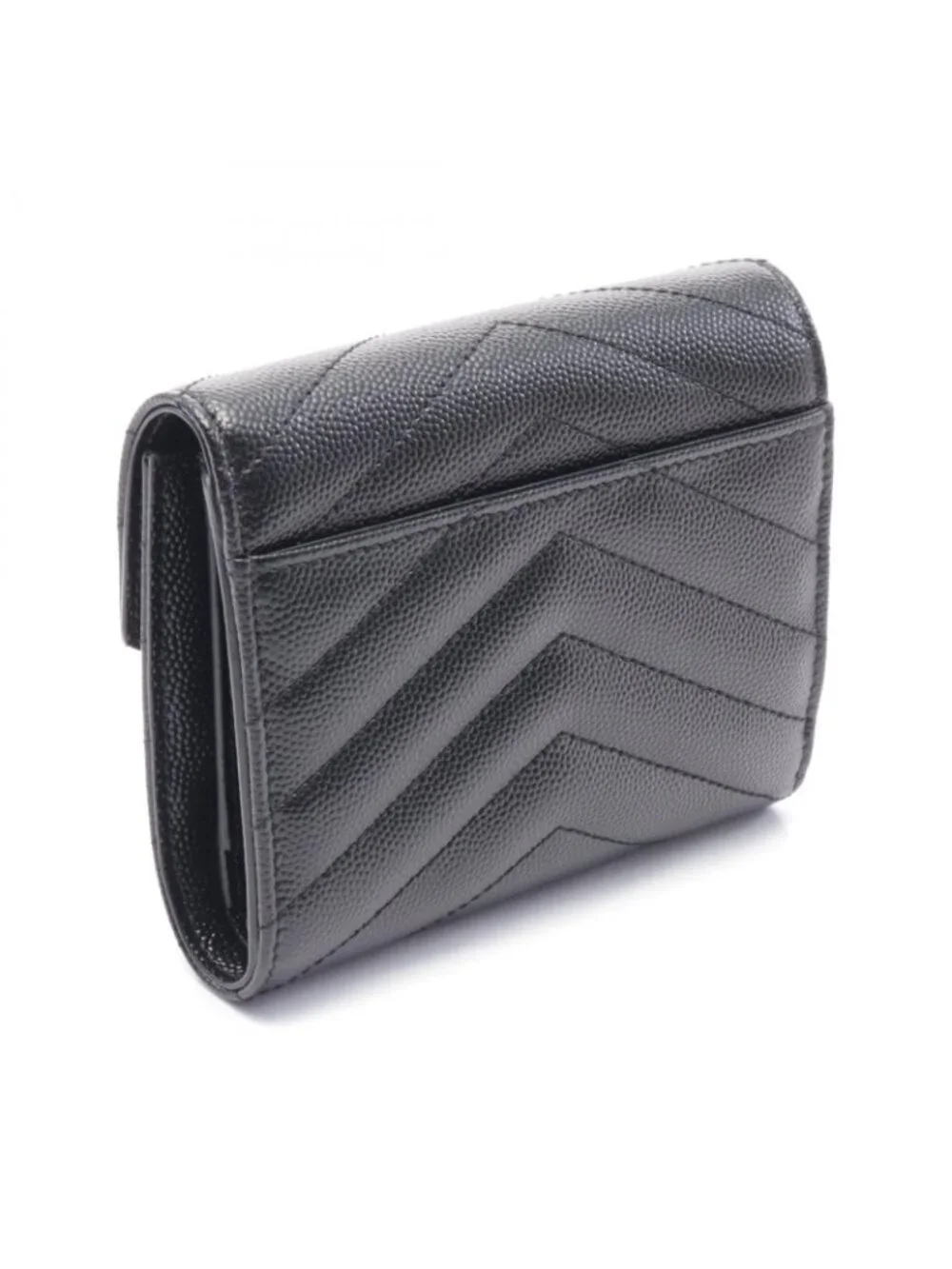 Saint Laurent Paris Trifold Wallet Monogram Leather